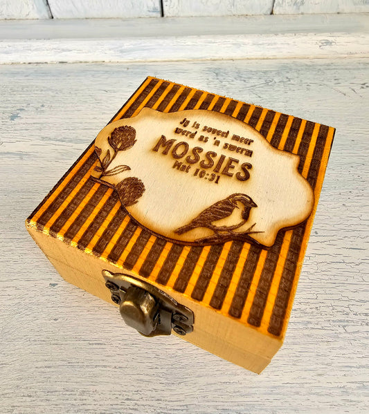 Mossie oorbel houer stel