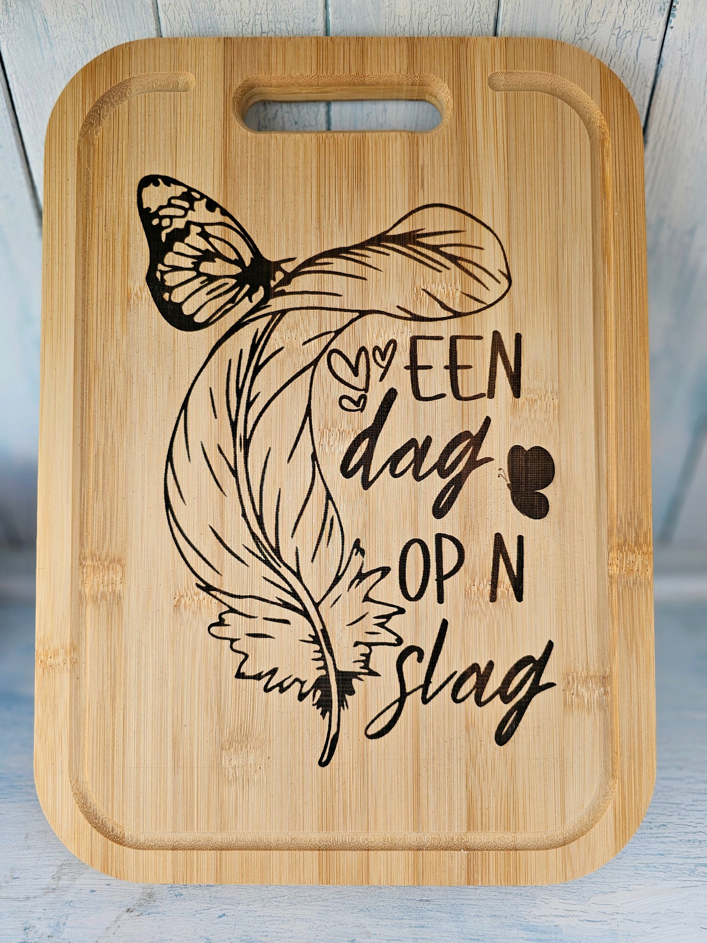 Bamboo cutting board - Een dag op n slag