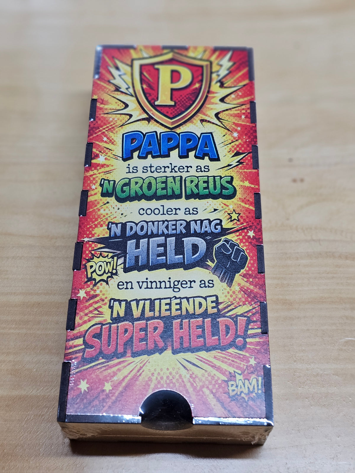 Chocolate/trinket gift box - Pappa Super Held