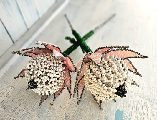 Beaded Proteas - Pink