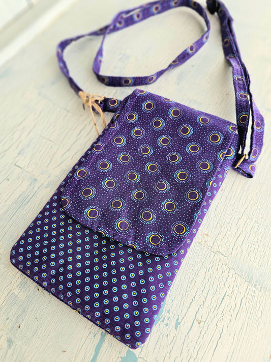 shweshwe sling bag - multiple options