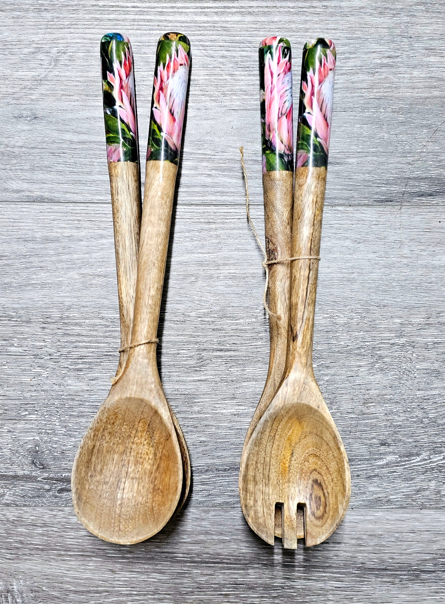 Salad servers Protea set