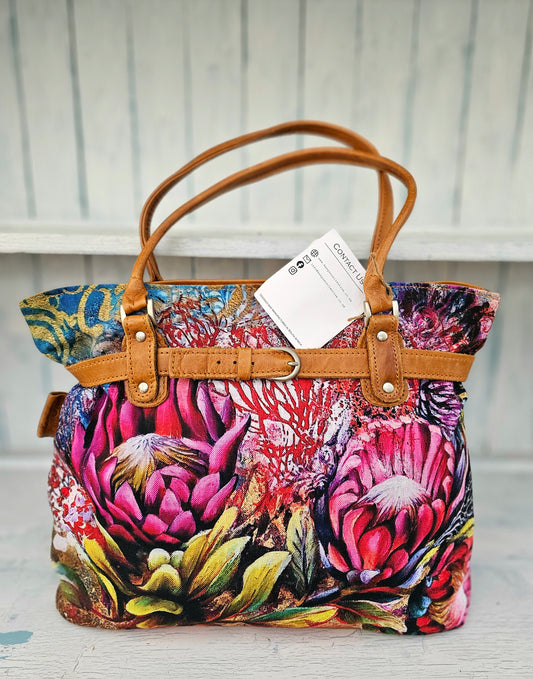 Canvas & high grain leather - Protea Botanicals