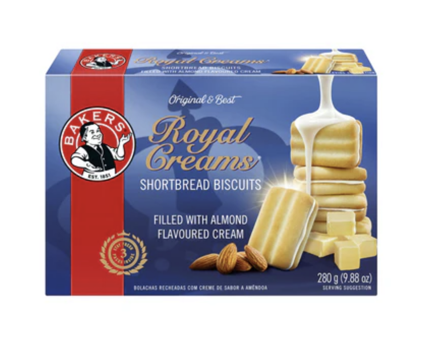 Bakers Royal Creams shortbread 280g