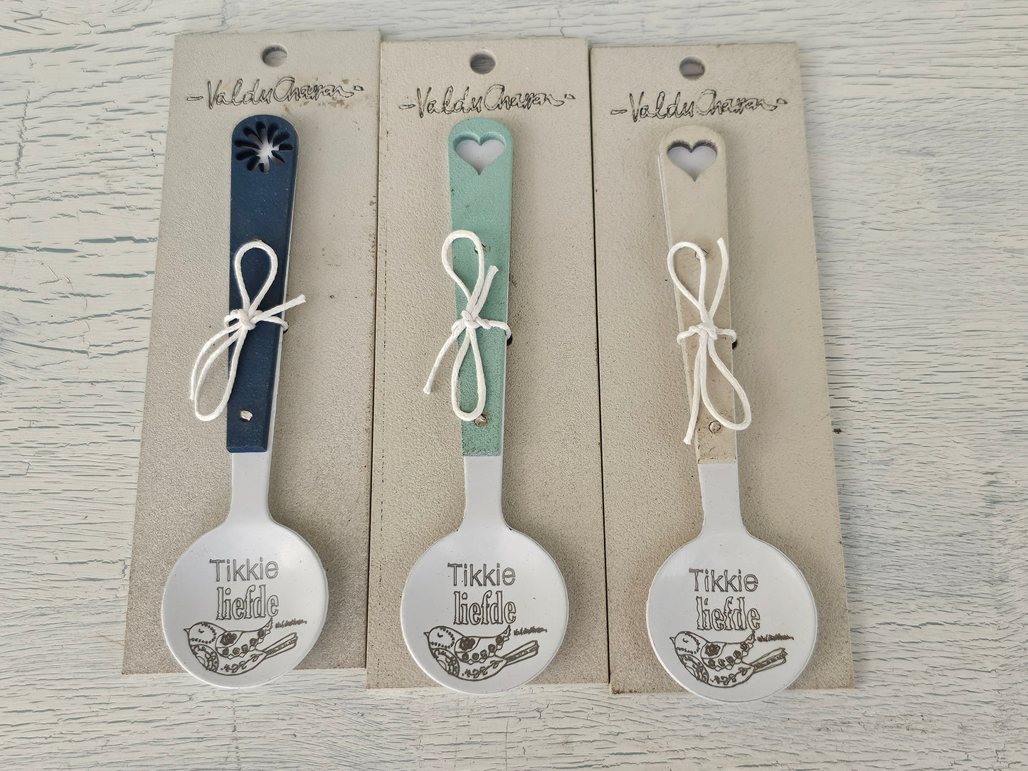 Enamel sugar spoon - Tikkie Liefde (multiple colors)