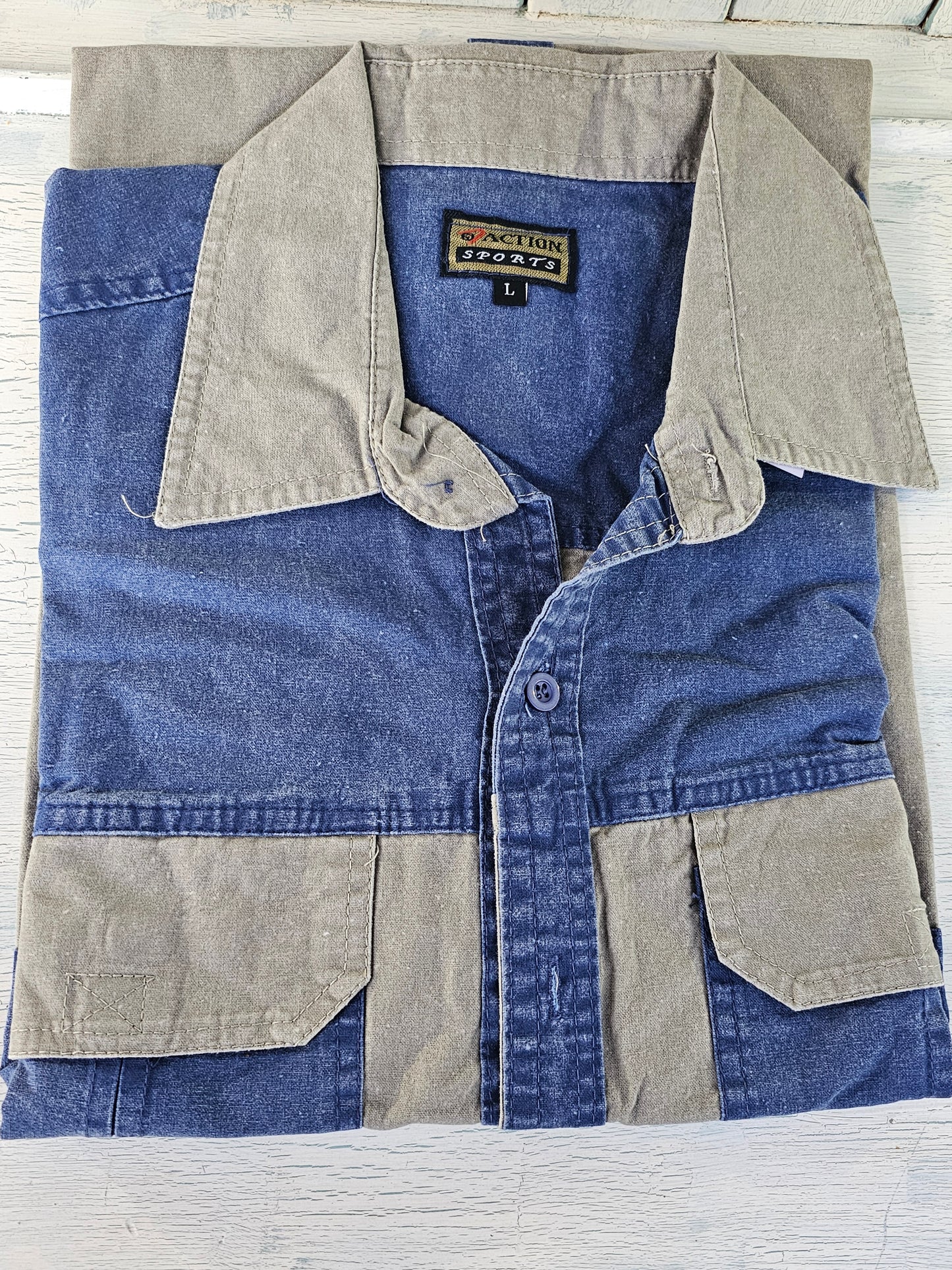 Two tone bush shirts