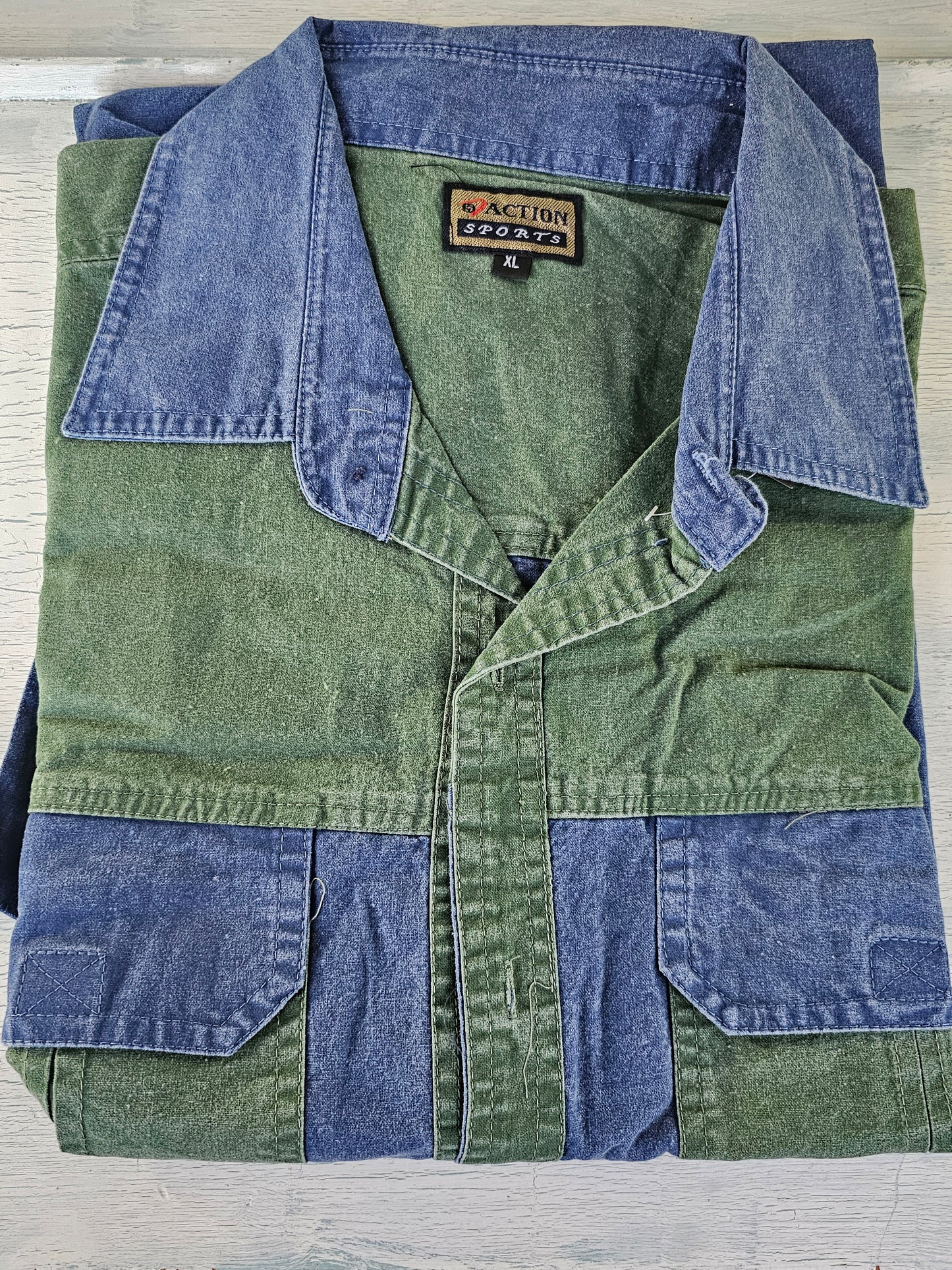 Two tone bush shirts