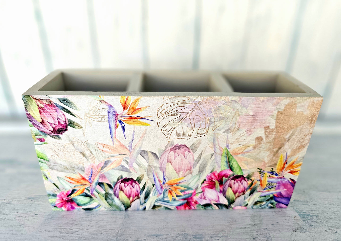 Cutlery Holder - Strelitzia & Proteas