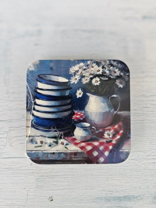 Coasters set of 4 - blik bakke