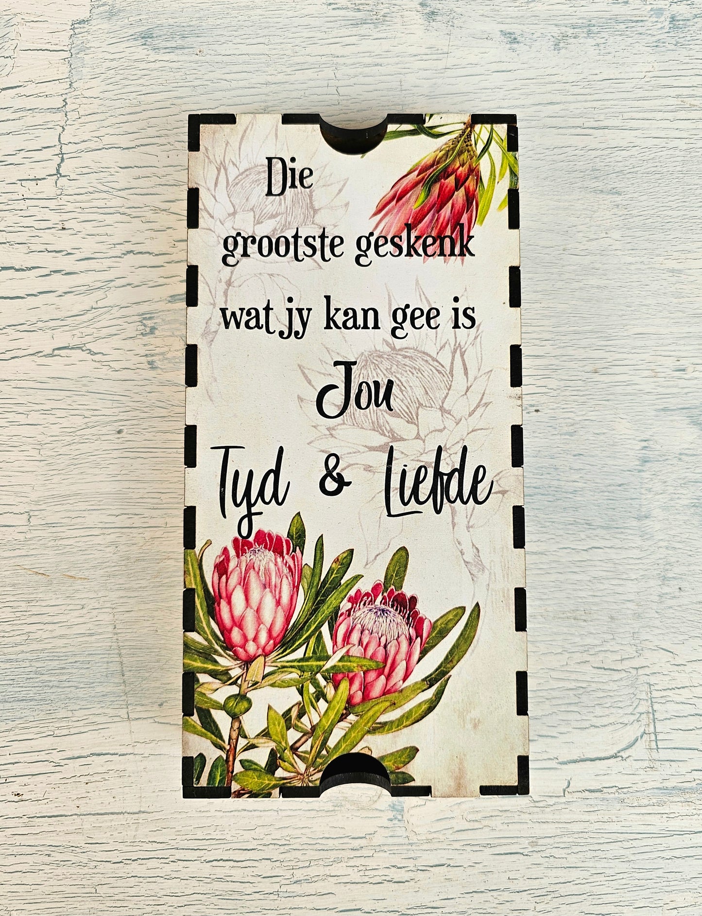 Chocolate/trinket gift box - jou tyd en liefde