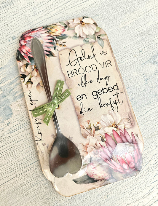 jam spoon- Geloof is brood ...