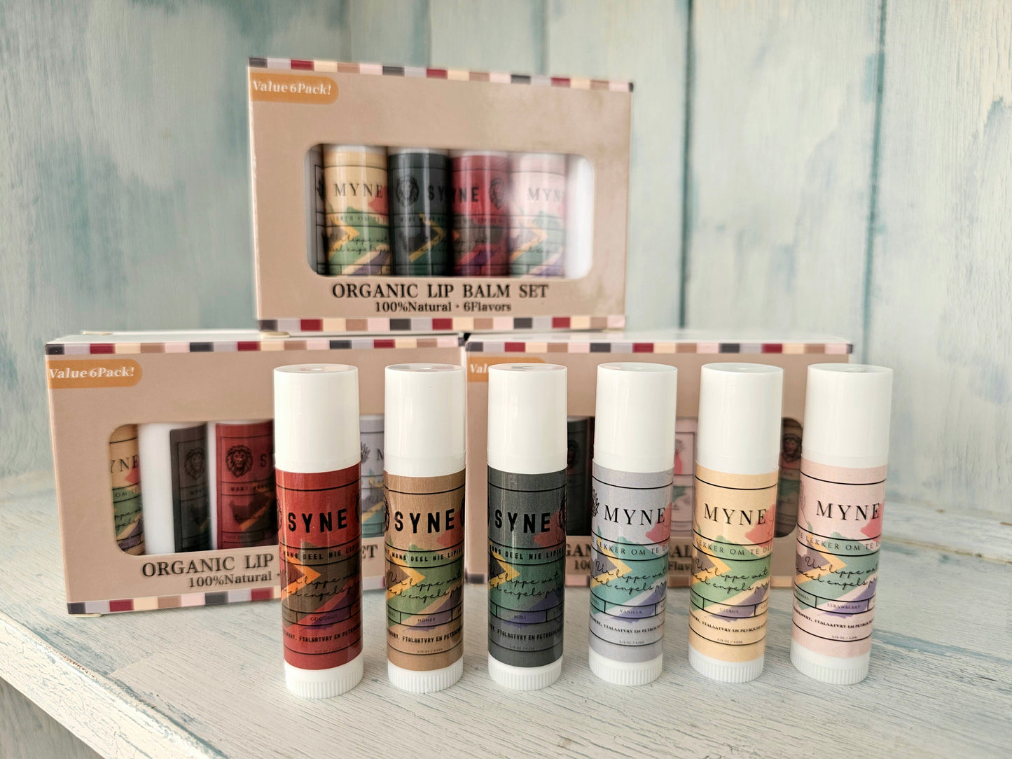 Lipbalm - myne & syne Set of 6