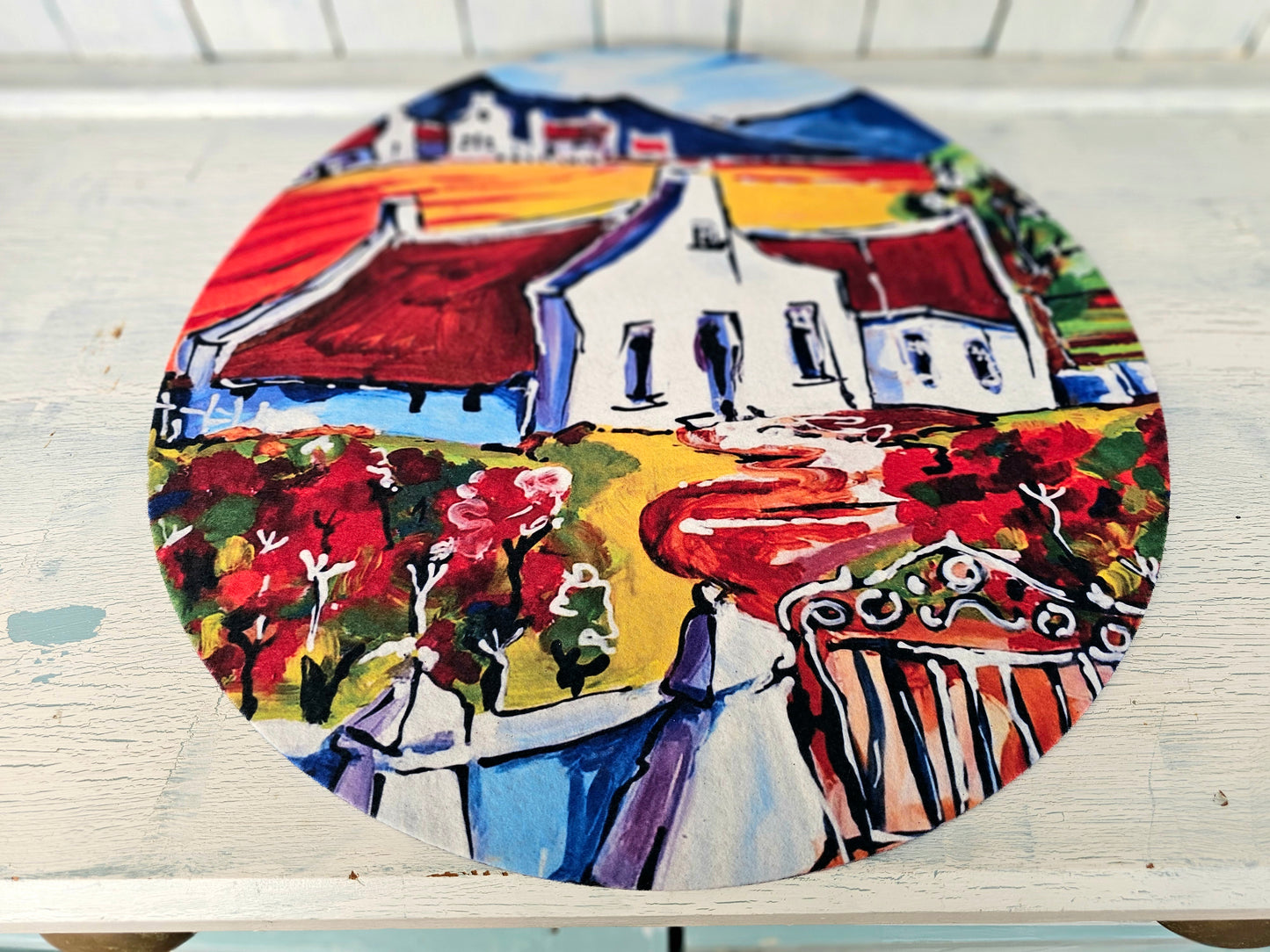 Round placemat - Kaapse huis 40cm