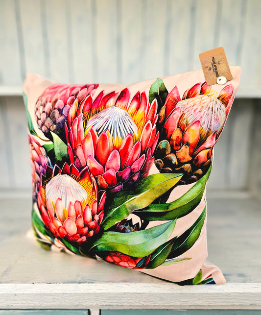 Cushion cover - double sided Proteas