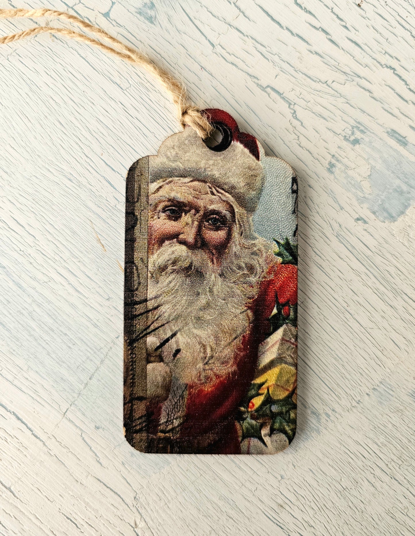 Christmas wooden gift tags