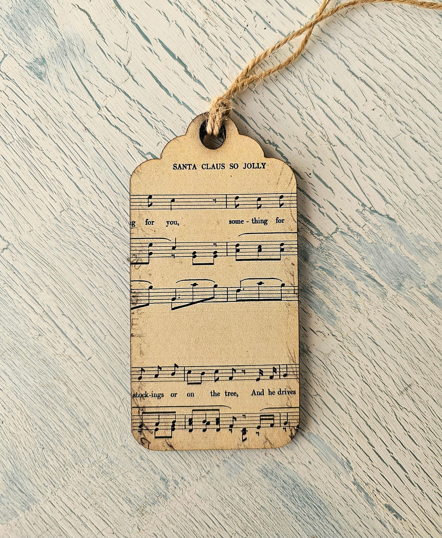 Christmas wooden gift tags