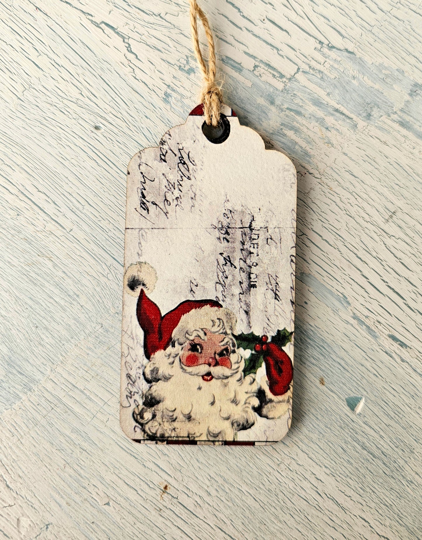 Christmas wooden gift tags