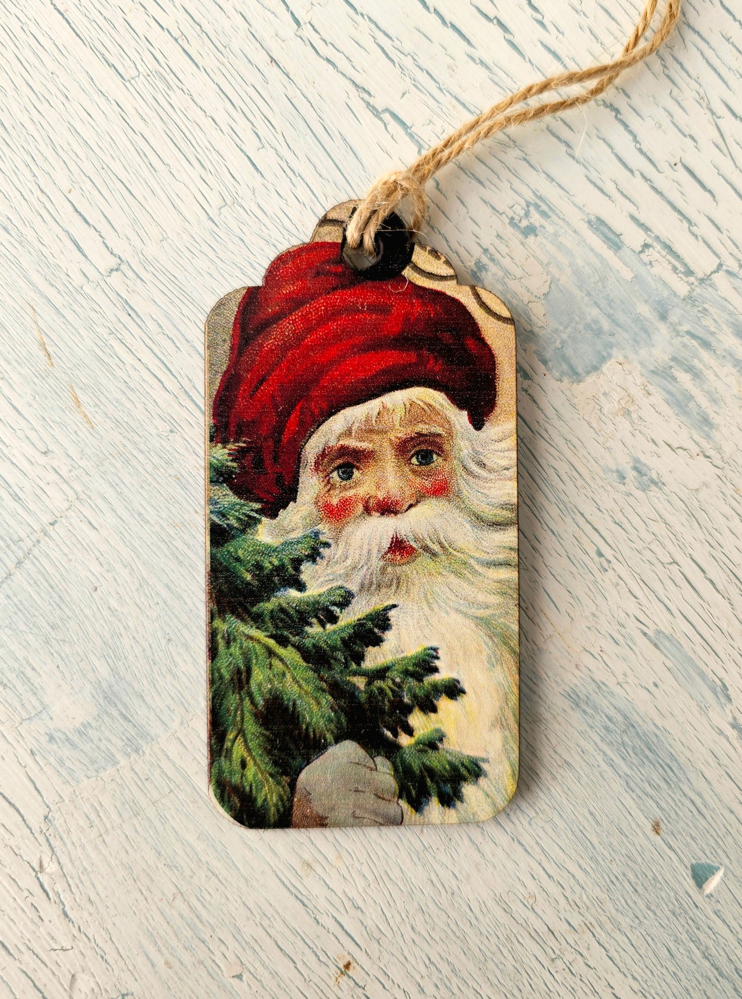 Christmas wooden gift tags