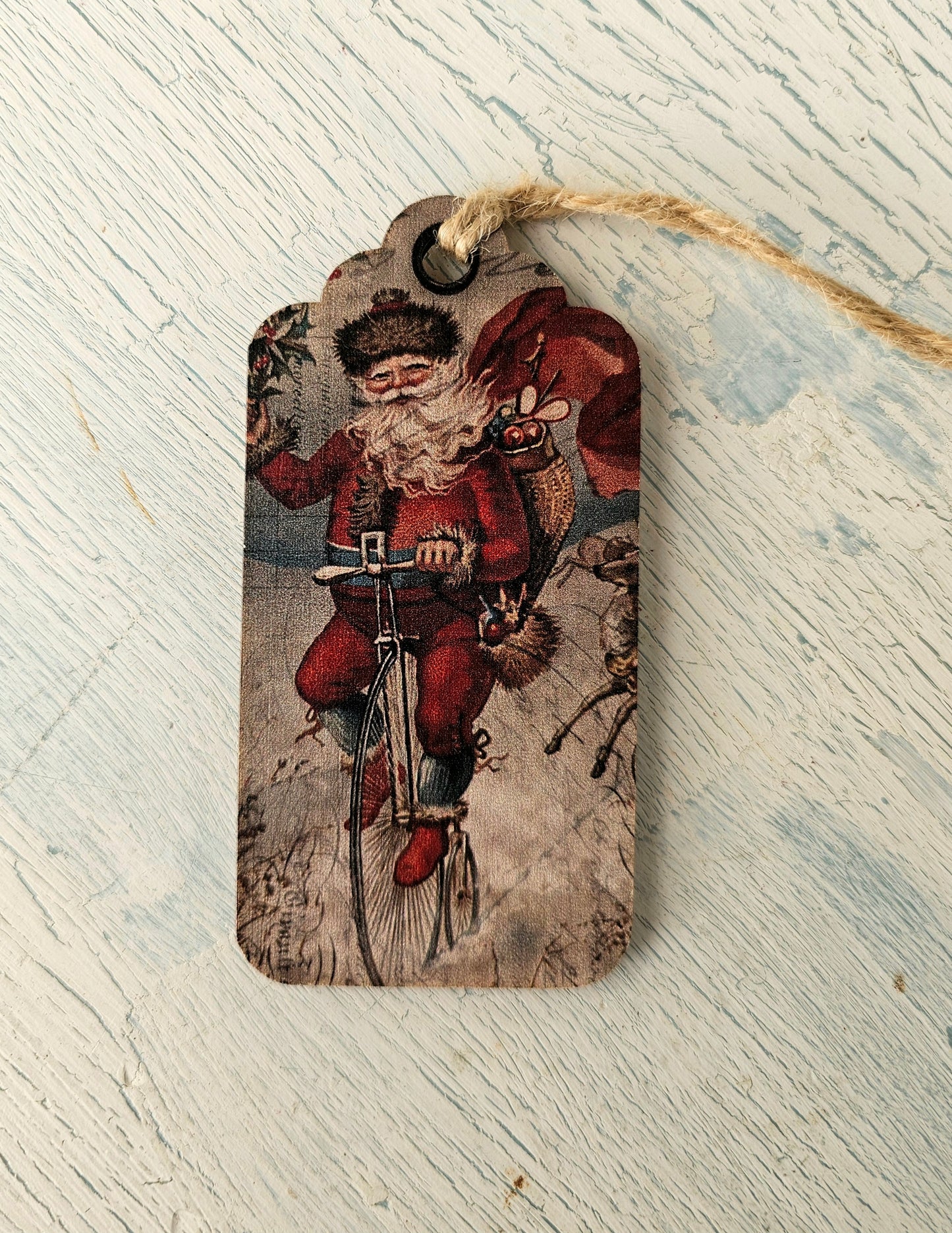 Christmas wooden gift tags