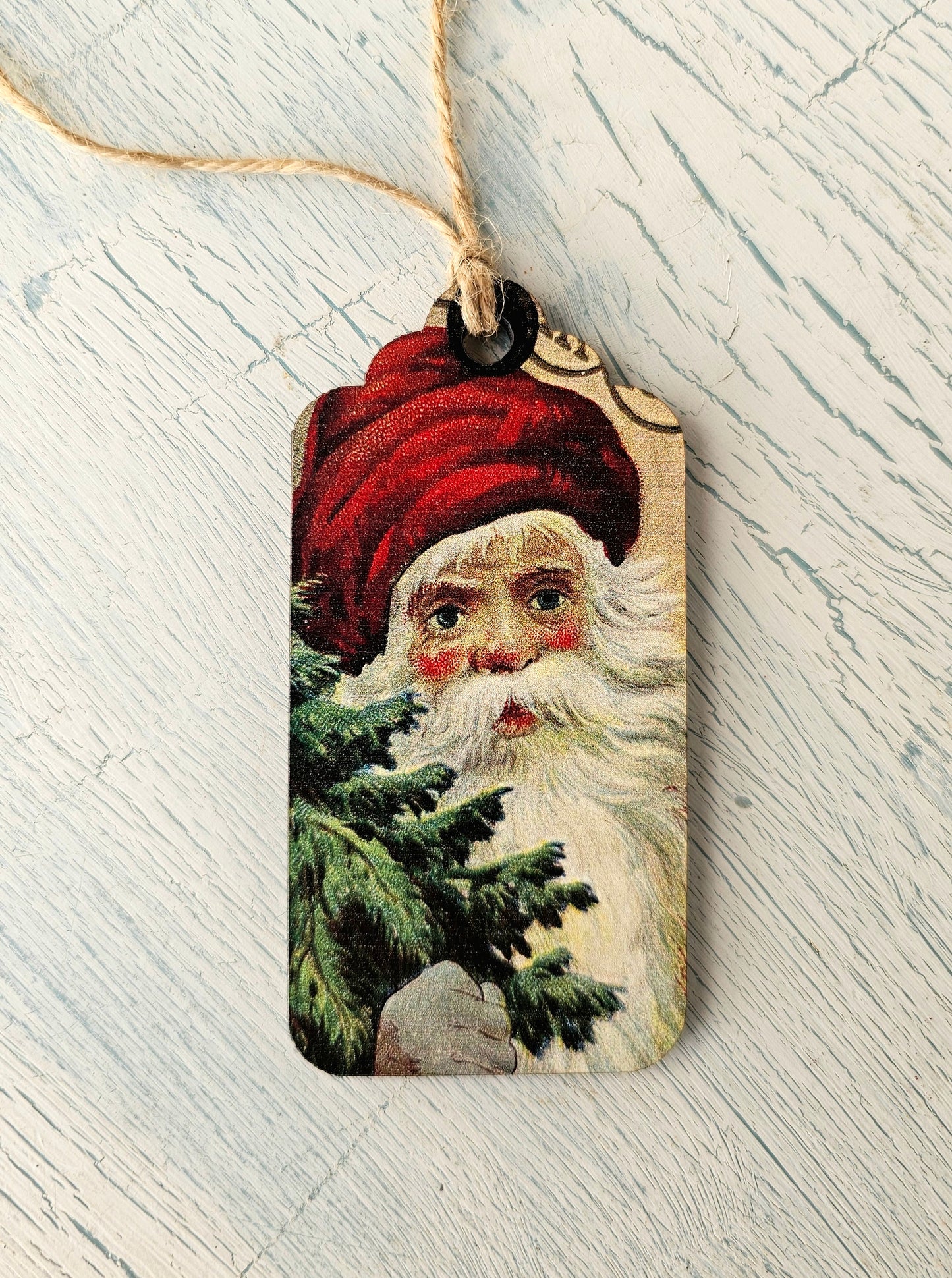 Christmas wooden gift tags