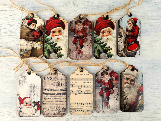 Christmas wooden gift tags