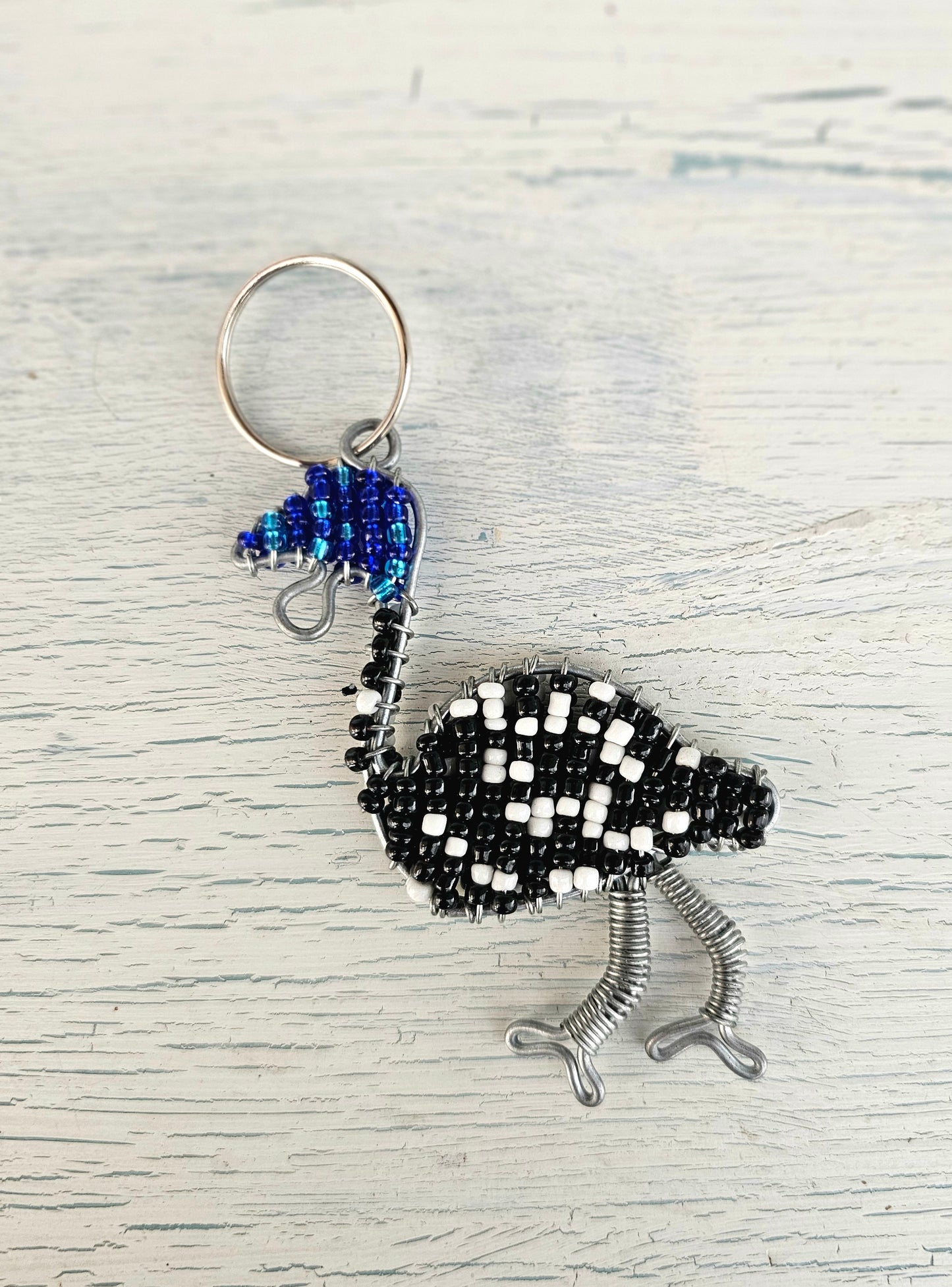 Beaded tarentaal keyring