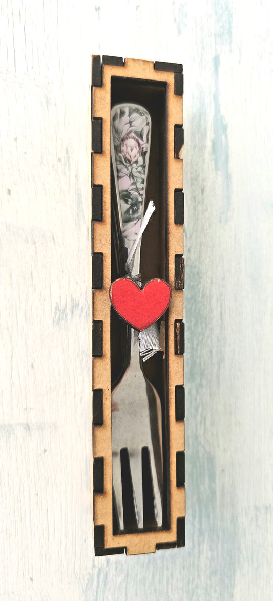 Set of 6 Cake forks - protea