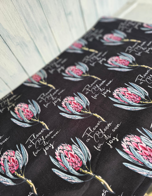 Table Runner - cotton/velvet canvas