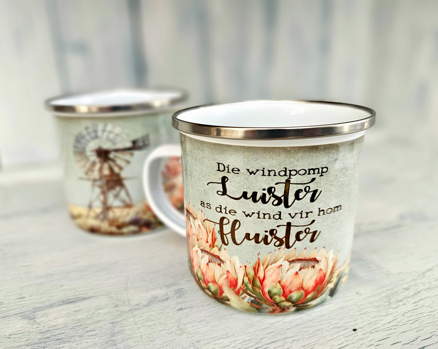 Blikbeker - windpomp luister