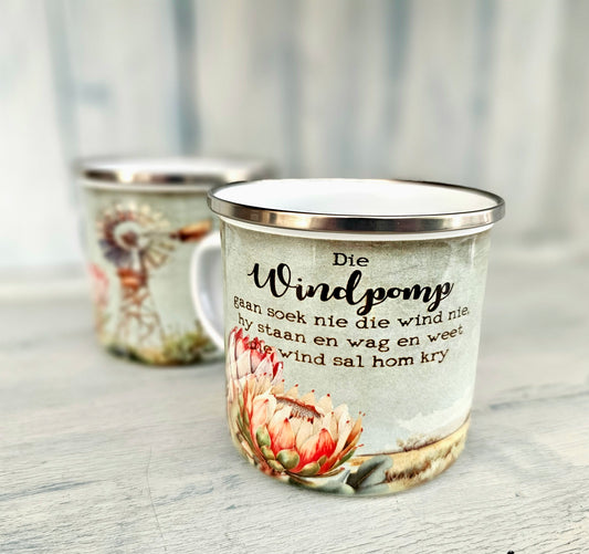 Blikbeker - Die windpomp gaan soek nie die wind nie