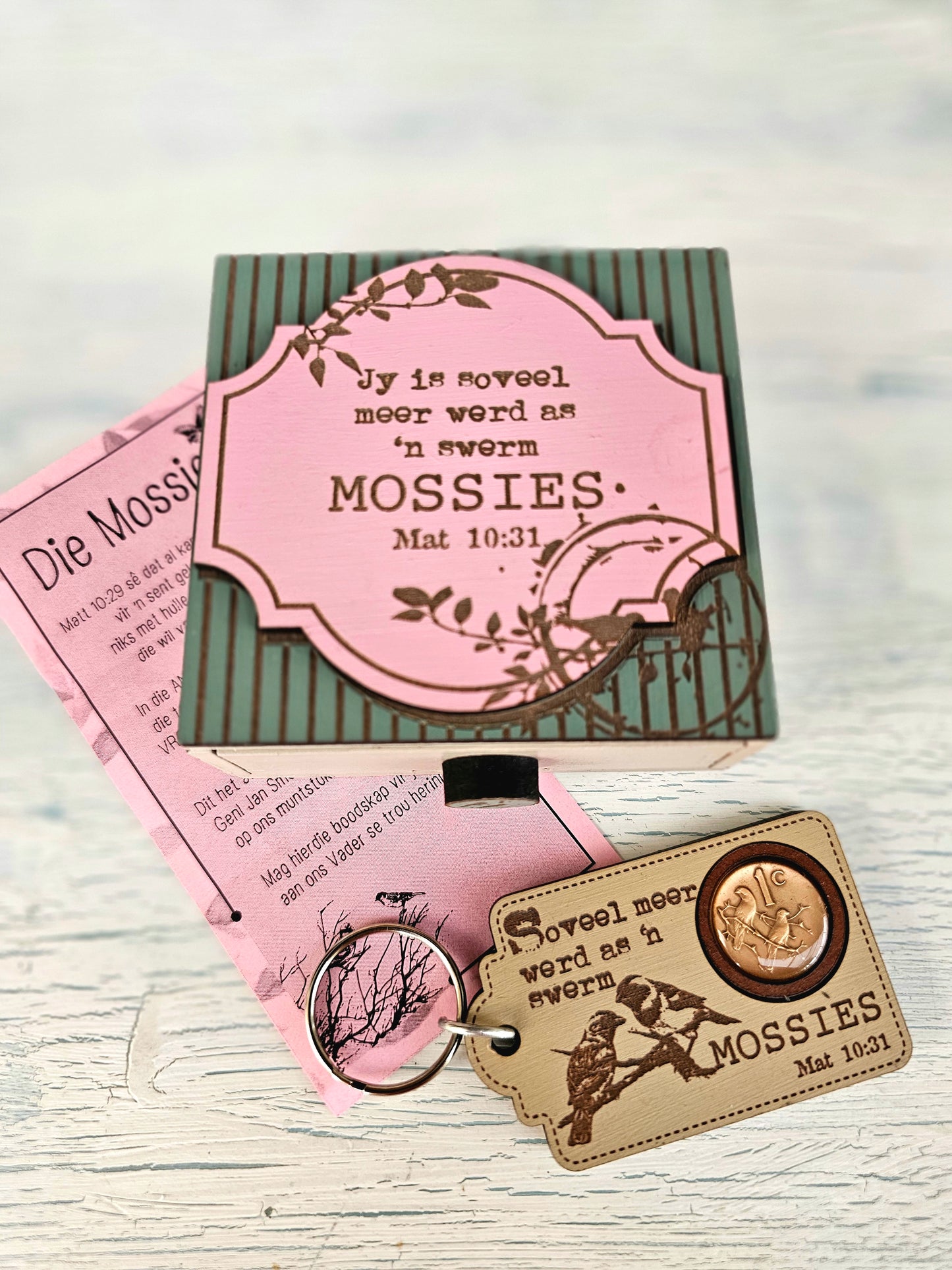 Mossie sleutel houer stel