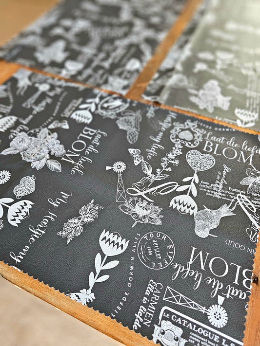 Placemats ×4 - Vinyl/canvas