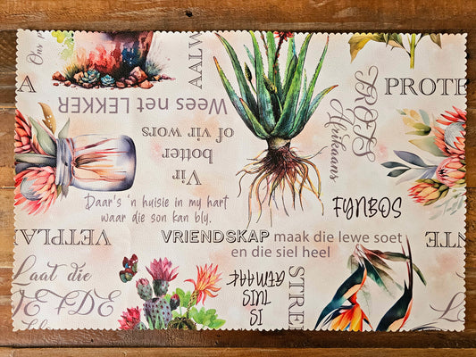 Placemats ×4 - Vinyl/canvas