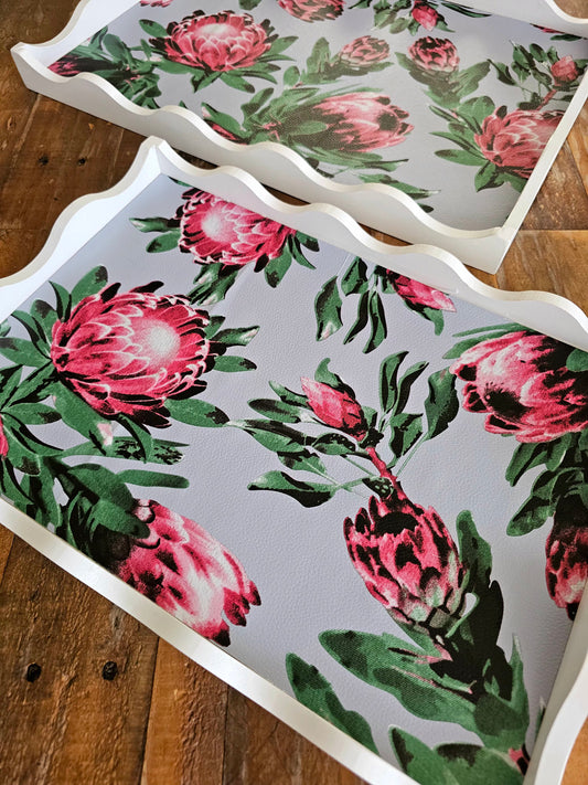 Wooden tray with Vinyl design