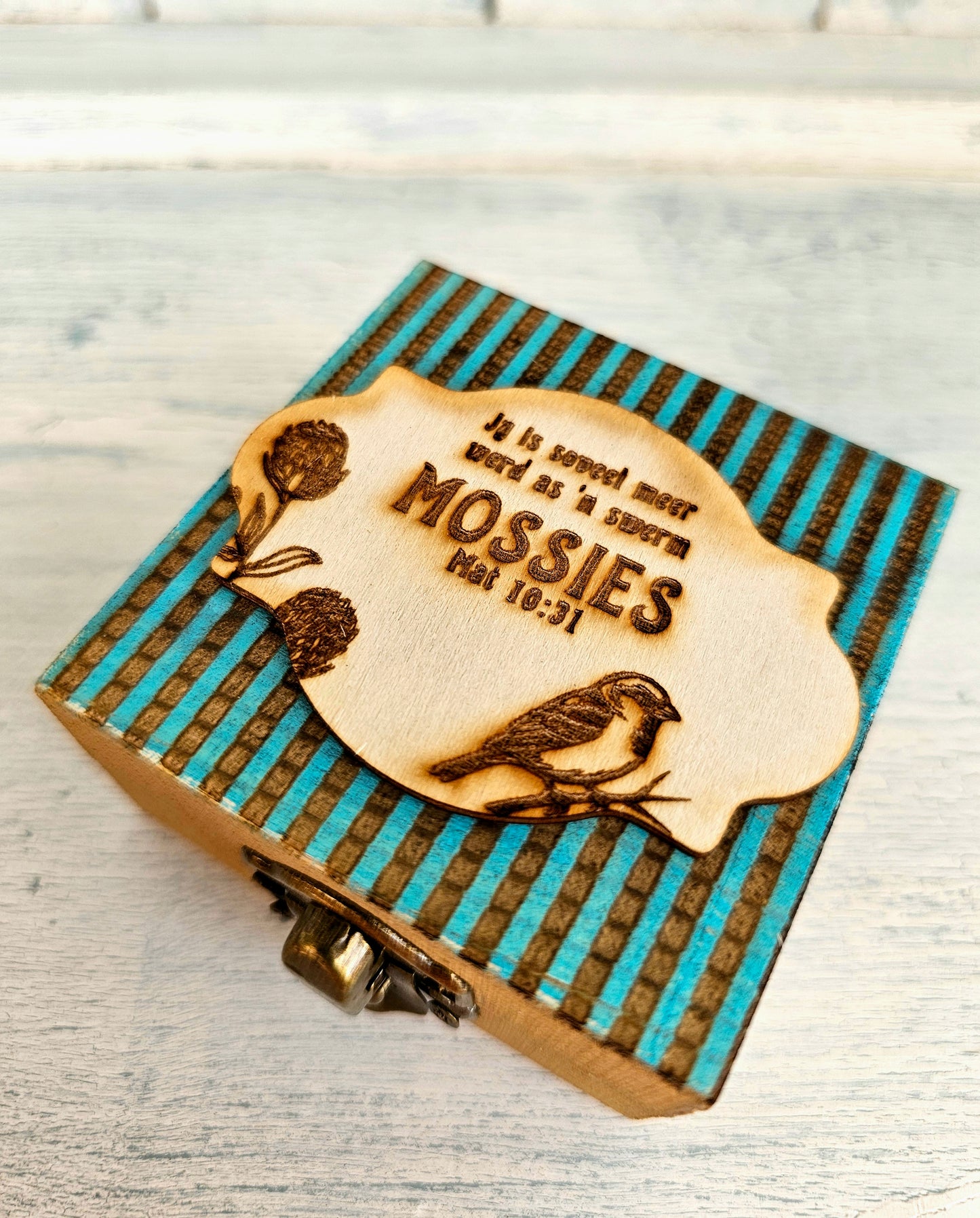 Mossie oorbel houer stel