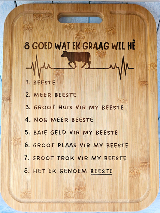 Bamboo cutting board - Beeste