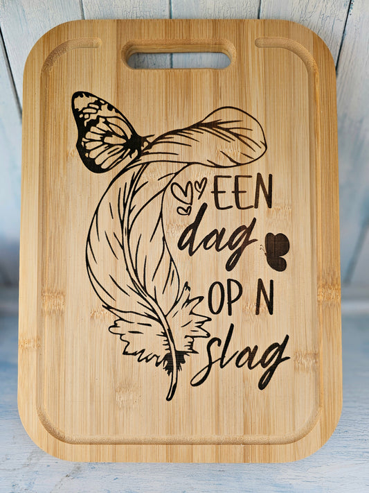 Bamboo cutting board - Een dag op n slag