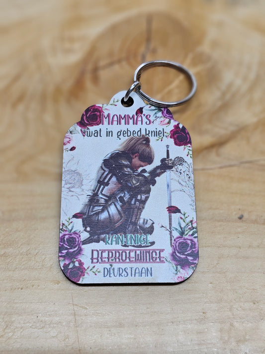 in gebed kniel keyring