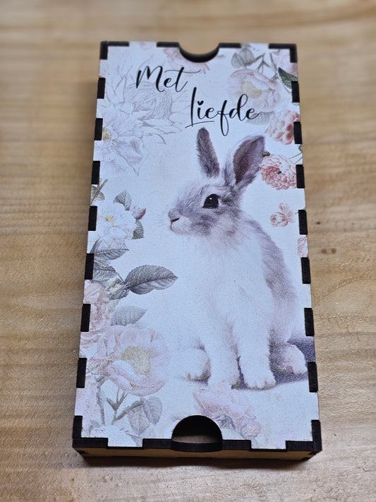 Chocolate/trinket gift box - Met liefde hasie