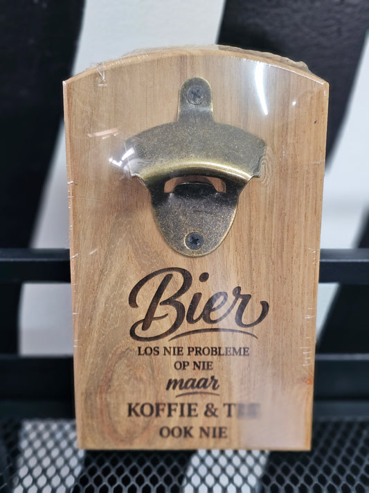 Mounted Bottle opener - Bier en probleme