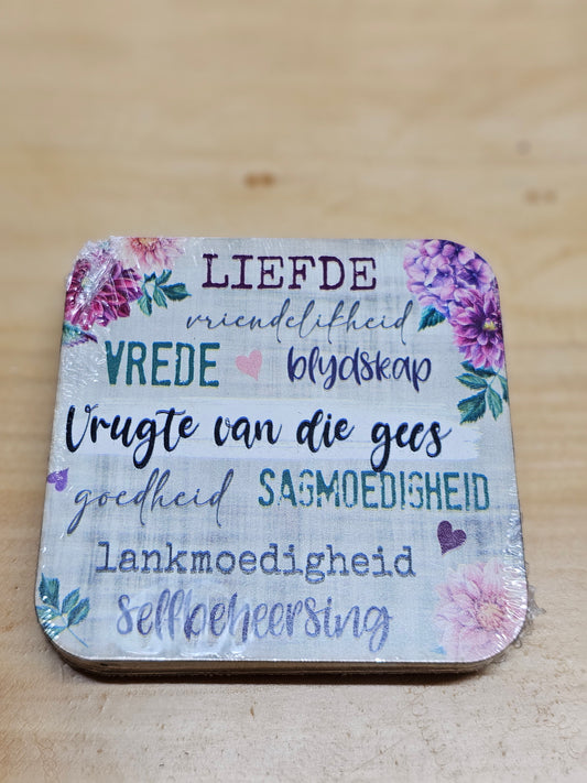 Coasters set of 4 - liefde