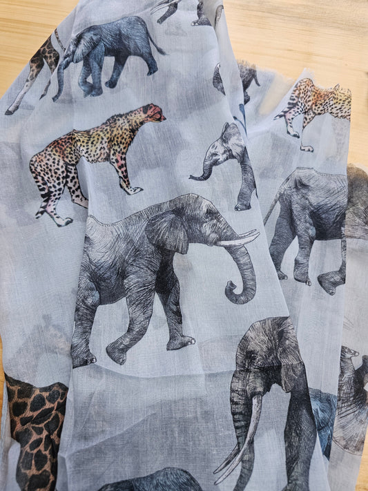 African Animal Scarf