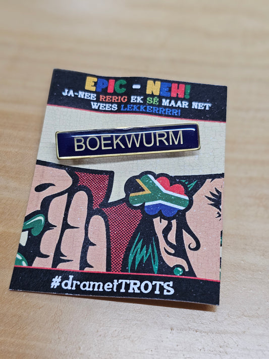 Boekwurm Balkie (school pin)