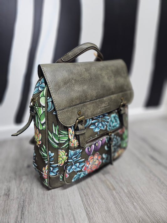 Backpack - Succulents Olive