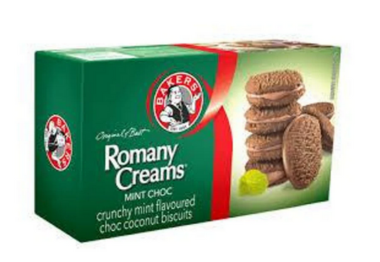 Bakers Romany Cream Mint Choc, 200g- BB 21/5/26