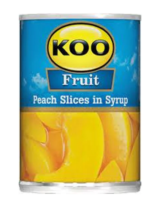 KOO Peach slices in Syrup, 410g