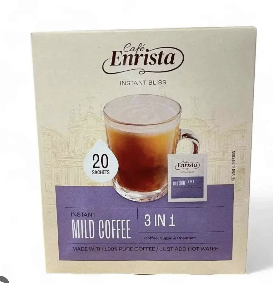 Cafe Enrista Coffee - 3-In-1 Mild Smooth & Creamy 500g (Pack of 20)