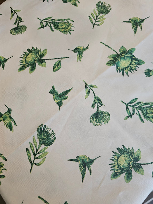 Large Cotton green protea Table cloth