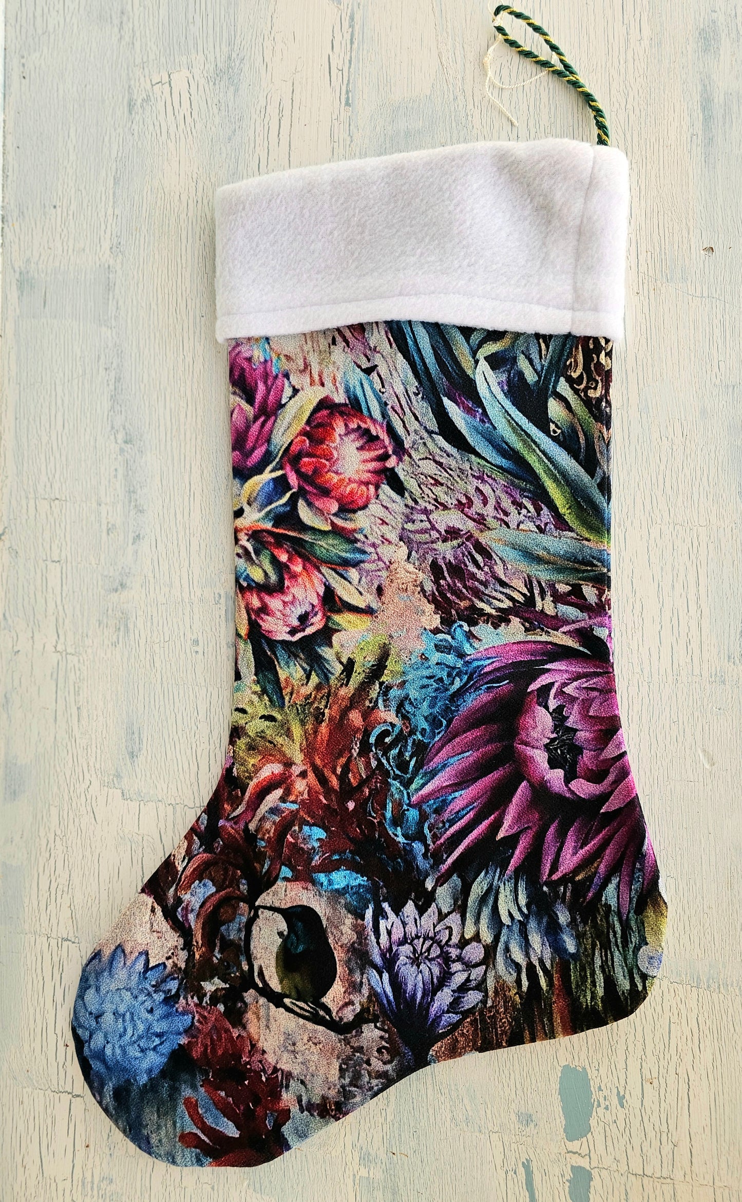 Christmas stocking - Protea botanicals