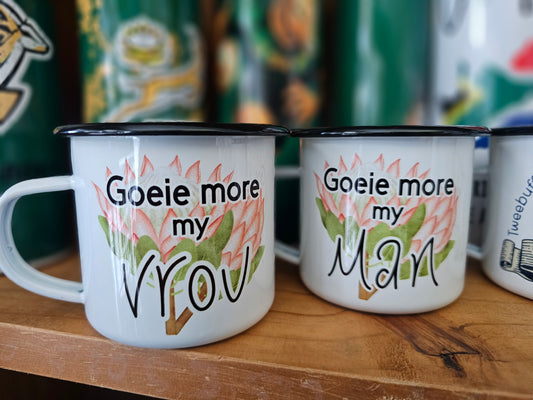 Blik bekers - Camping mugs, goeie more
